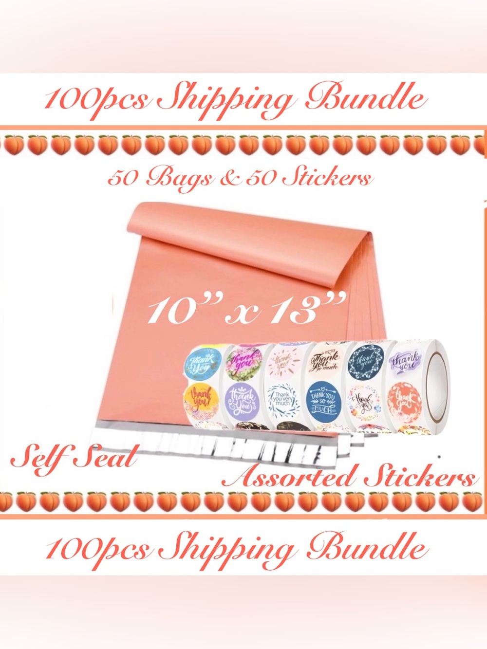 100 Pcs ~ Shipping Bundle  🍑🆕🍑